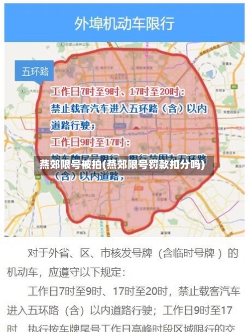燕郊限号被拍(燕郊限号罚款扣分吗)