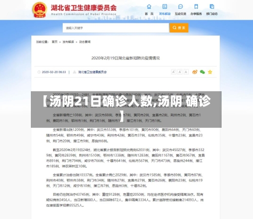 【汤阴21日确诊人数,汤阴 确诊】