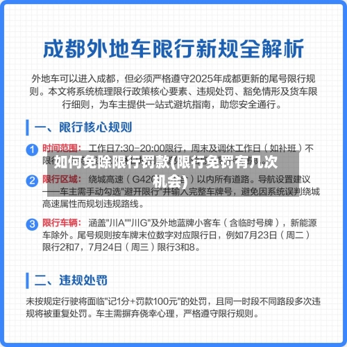 如何免除限行罚款(限行免罚有几次机会)