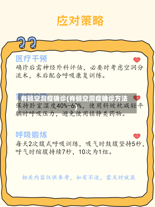 脊髓空洞症确诊(脊髓空洞症确诊方法)