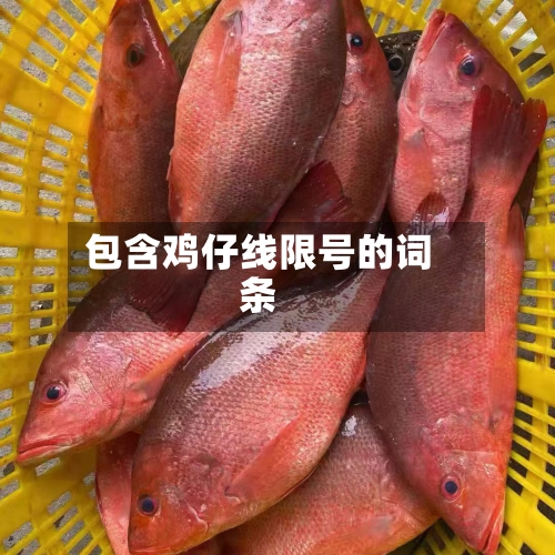 包含鸡仔线限号的词条