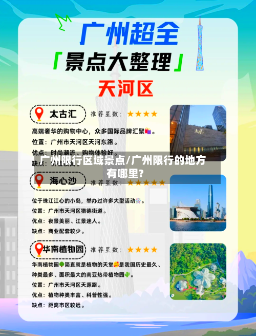 广州限行区域景点/广州限行的地方有哪里?
