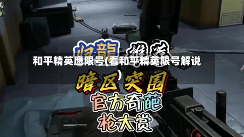 和平精英鹰限号(看和平精英限号解说)