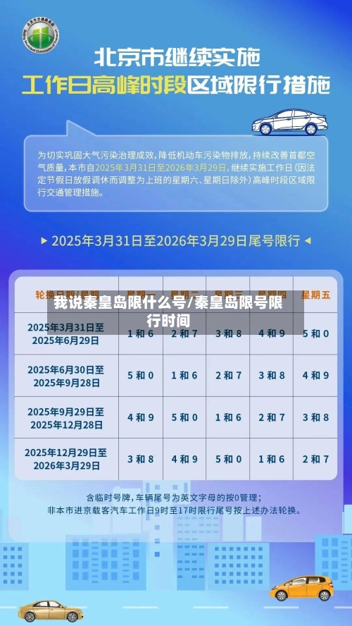 我说秦皇岛限什么号/秦皇岛限号限行时间