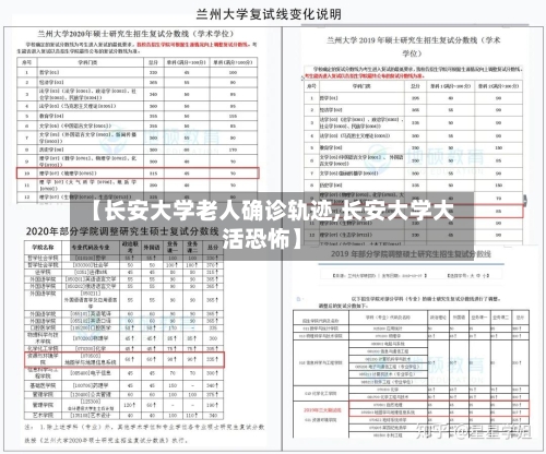 【长安大学老人确诊轨迹,长安大学大活恐怖】