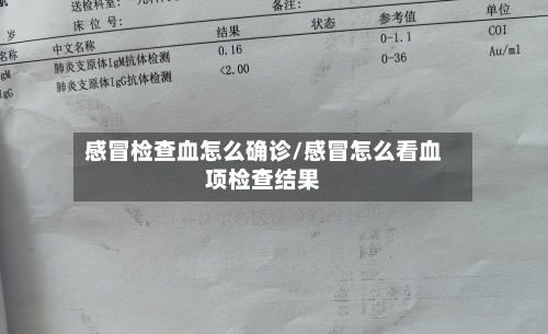感冒检查血怎么确诊/感冒怎么看血项检查结果