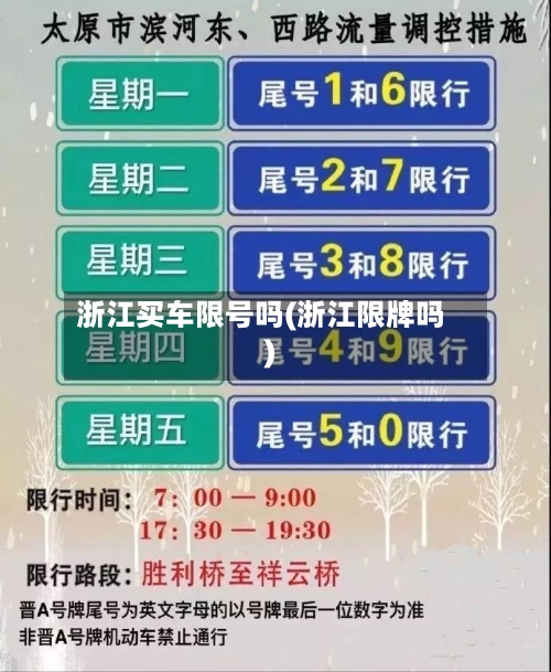 浙江买车限号吗(浙江限牌吗)