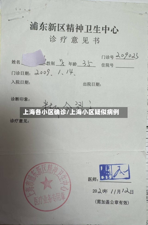 上海各小区确诊/上海小区疑似病例