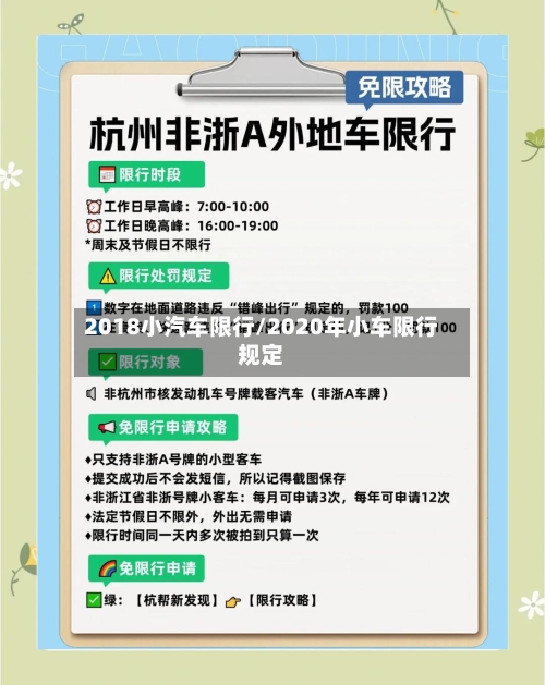 2018小汽车限行/2020年小车限行规定