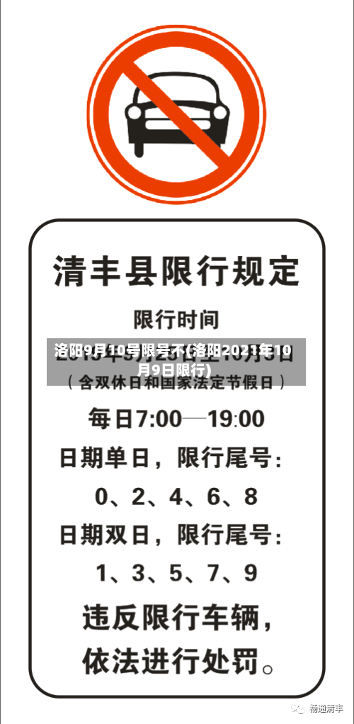 洛阳9月10号限号不(洛阳2021年10月9日限行)