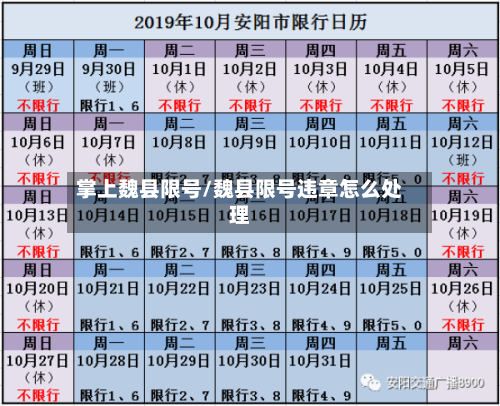掌上魏县限号/魏县限号违章怎么处理