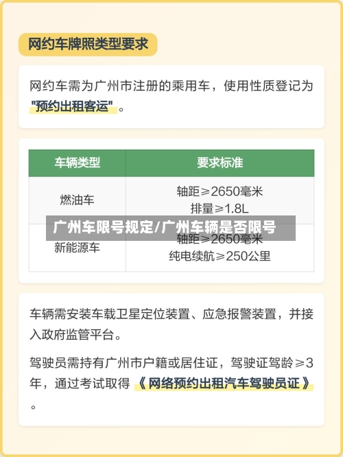 广州车限号规定/广州车辆是否限号
