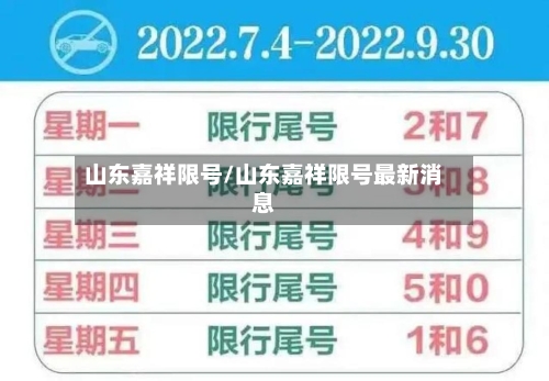 山东嘉祥限号/山东嘉祥限号最新消息