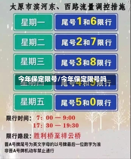 今年保定限号/今年保定限号吗
