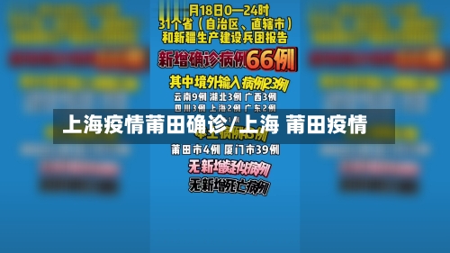 上海疫情莆田确诊/上海 莆田疫情