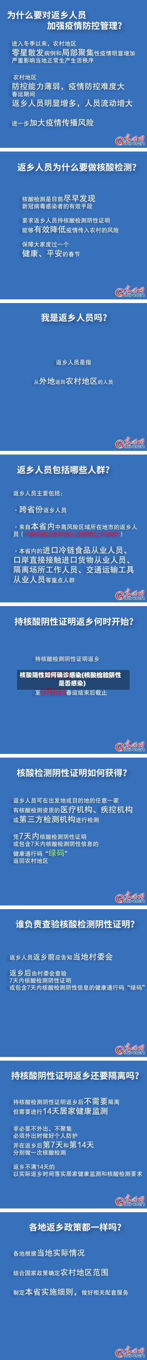 核酸阴性如何确诊感染(核酸检验阴性是否感染)