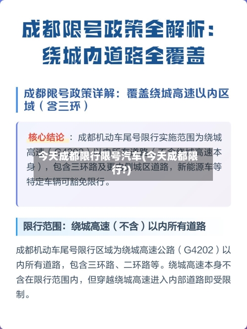 今天成都限行限号汽车(今天成都限行?)