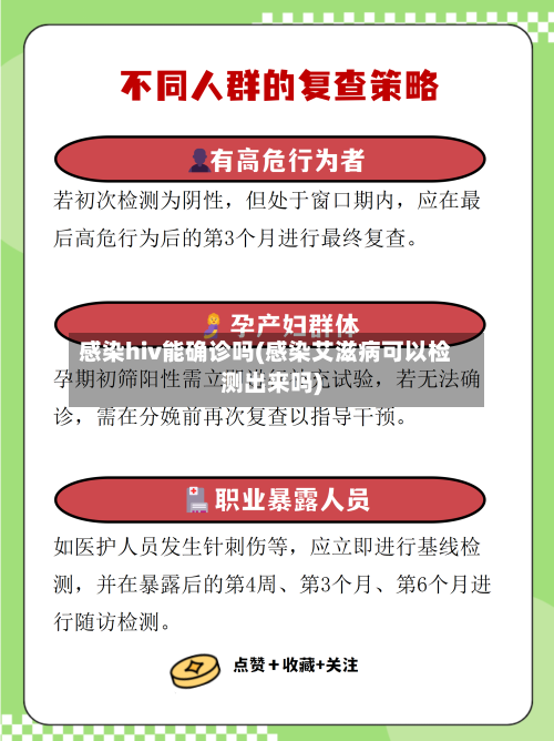 感染hiv能确诊吗(感染艾滋病可以检测出来吗)