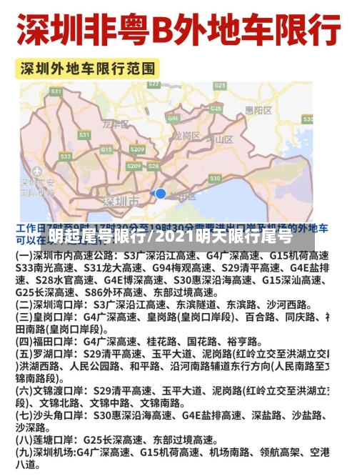 明起尾号限行/2021明天限行尾号