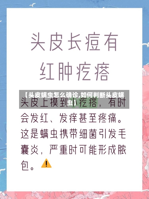 【头皮螨虫怎么确诊,如何判断头皮螨虫】
