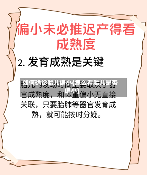 如何确诊胎儿偏小(怎么看胎儿是否偏小)
