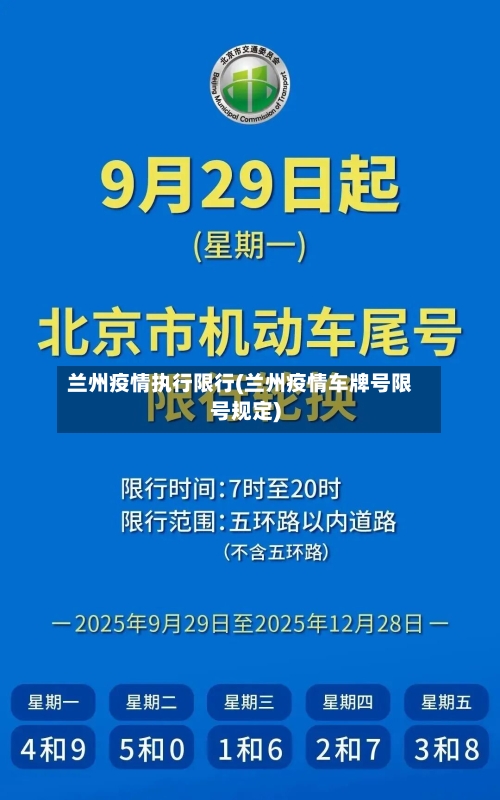兰州疫情执行限行(兰州疫情车牌号限号规定)