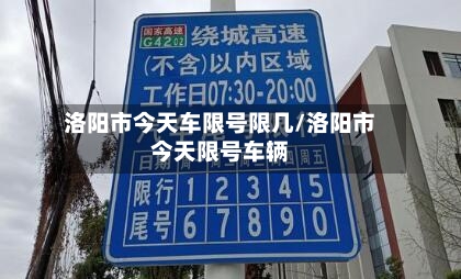 洛阳市今天车限号限几/洛阳市今天限号车辆