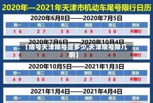 【限号天津限号是多少,天津限号限几啊】