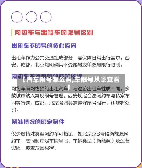 【汽车限号怎么看,车限号从哪查看】