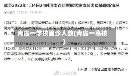 青岛一学校确诊人数(青岛一高校)