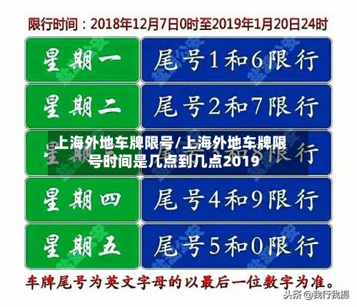 上海外地车牌限号/上海外地车牌限号时间是几点到几点2019