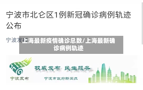 上海最新疫情确诊总数/上海最新确诊病例轨迹
