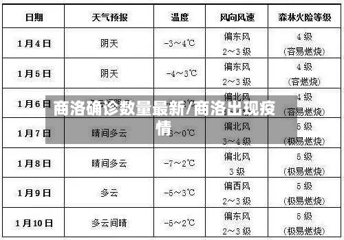 商洛确诊数量最新/商洛出现疫情