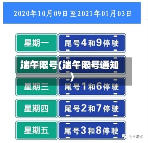 端午限号(端午限号通知)