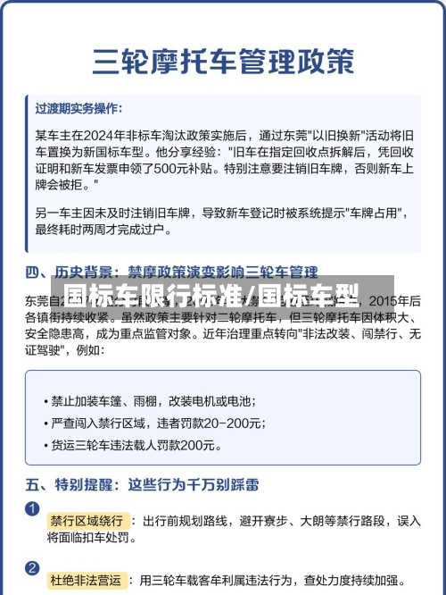 国标车限行标准/国标车型