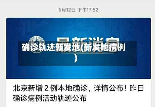 确诊轨迹新发地(新发地病例)