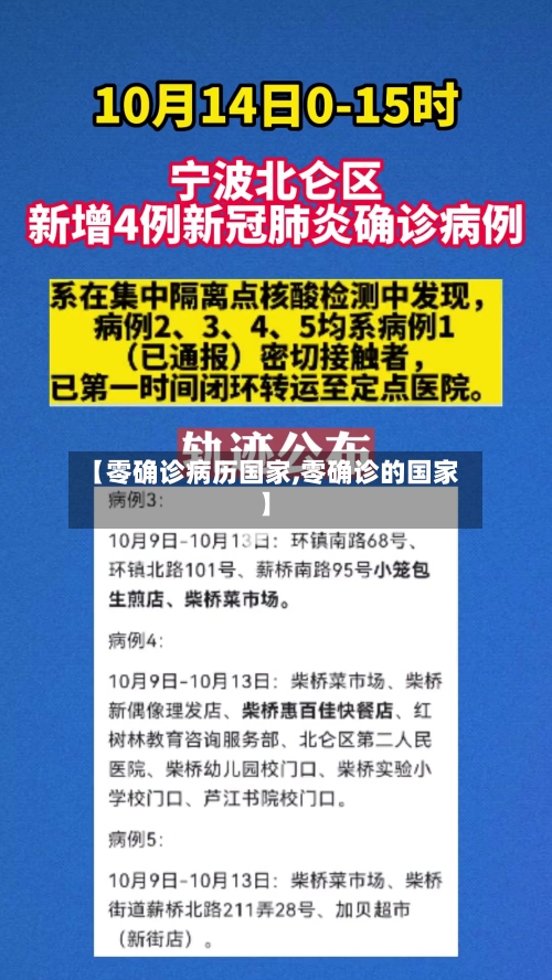 【零确诊病历国家,零确诊的国家】